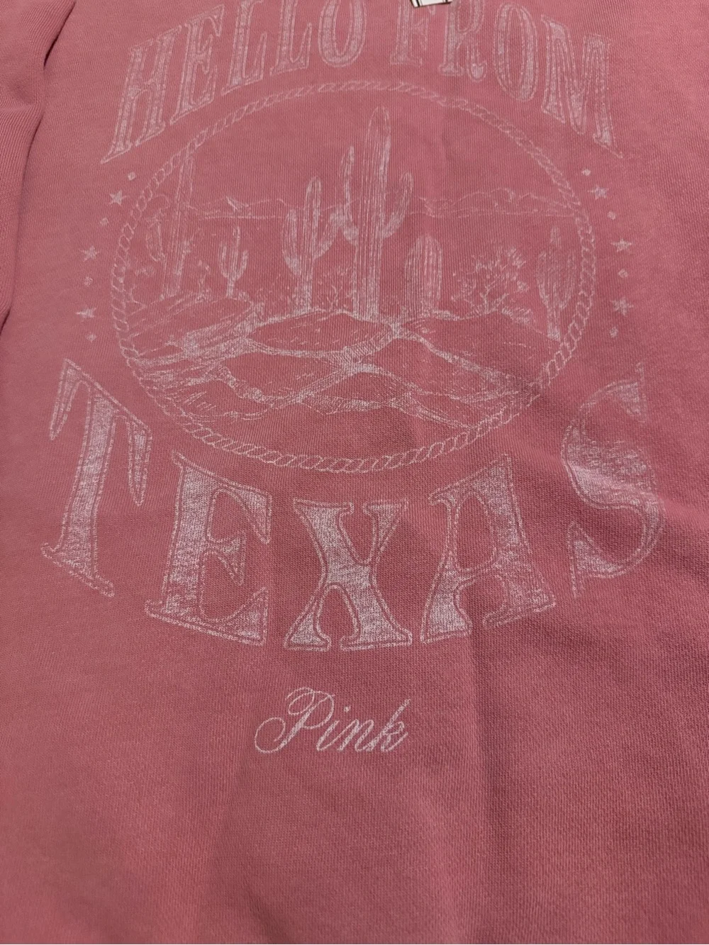 PINK Victoria's Secret Mauve Pink texas Sweatshirt & Joggers Set